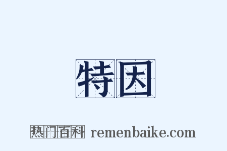 特因是什么意思的图片